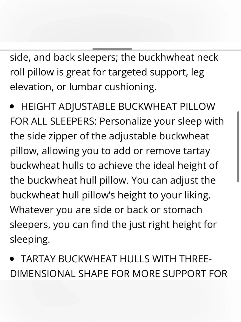 Buckwheat Pillow with 100% Organic Cotton Pillowcase